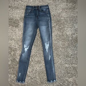 Fashion Nova- Smiley High Rise Distress Jeans